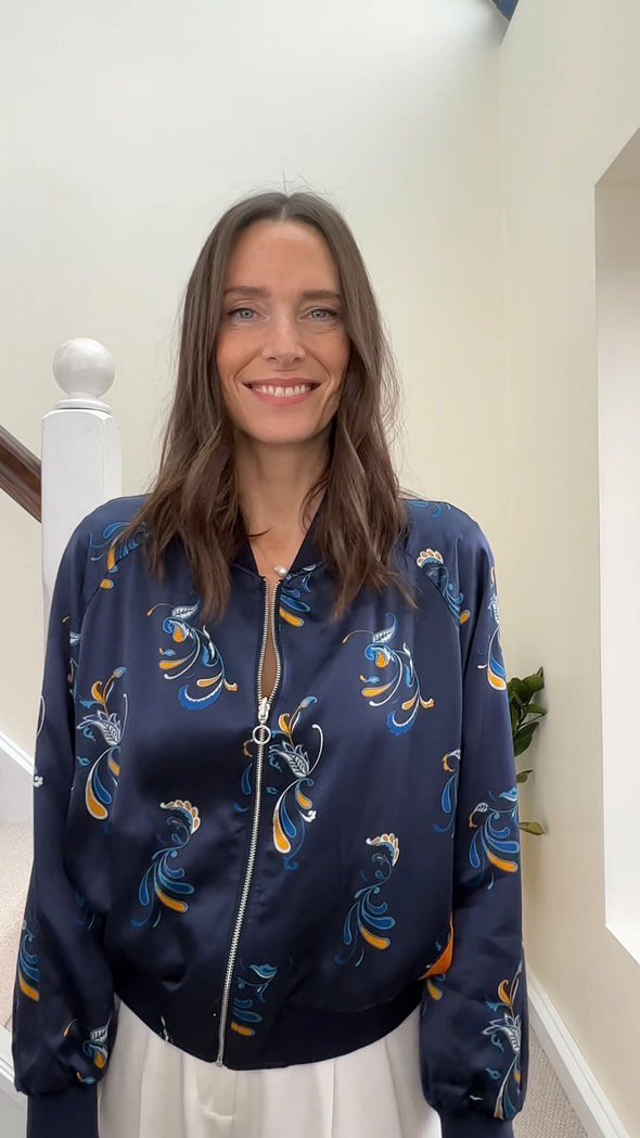 Lilysilk Silk Jacket, Size 10 (RRP £169)