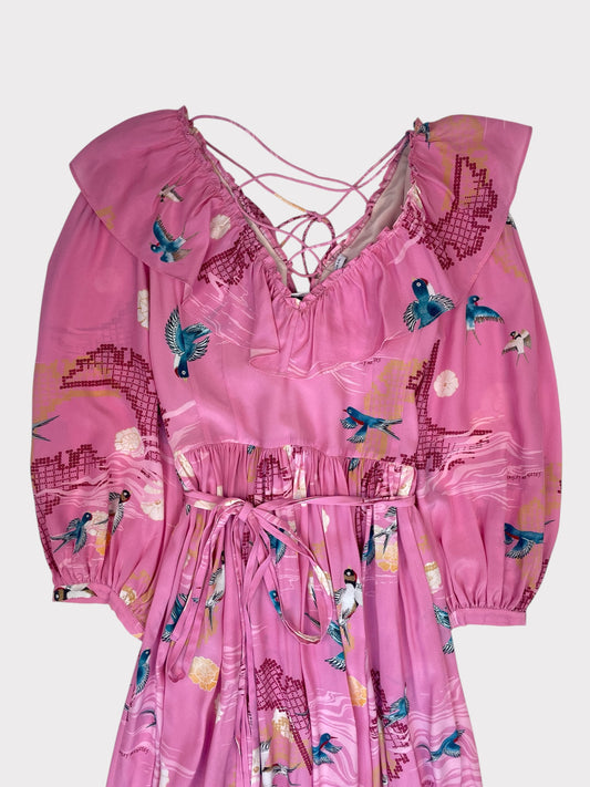 Hayley Menzies Silk Dress, Size S. Fits a 8 or 10 fine