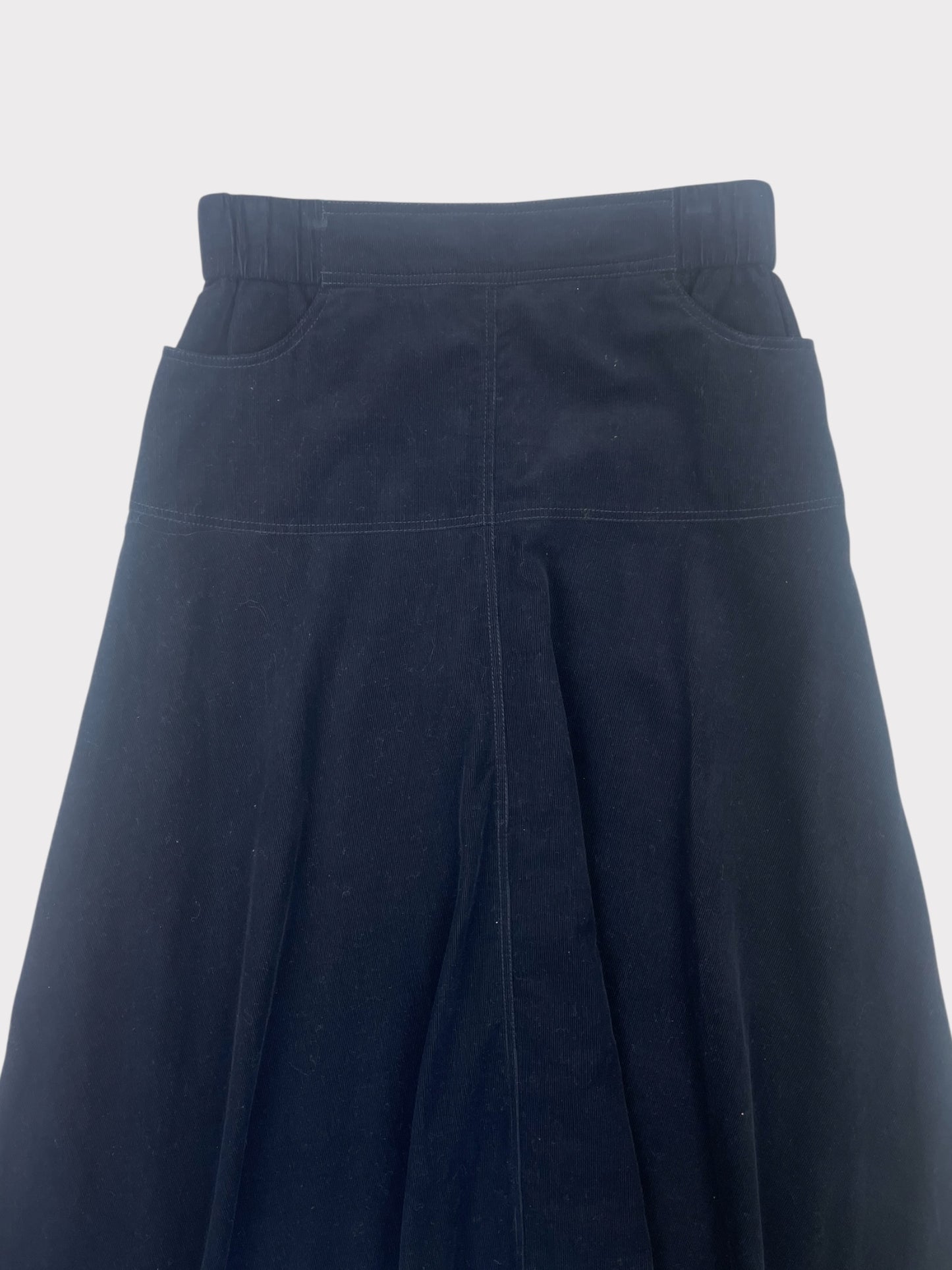 Cefinn Navy Cord Skirt, Size 10