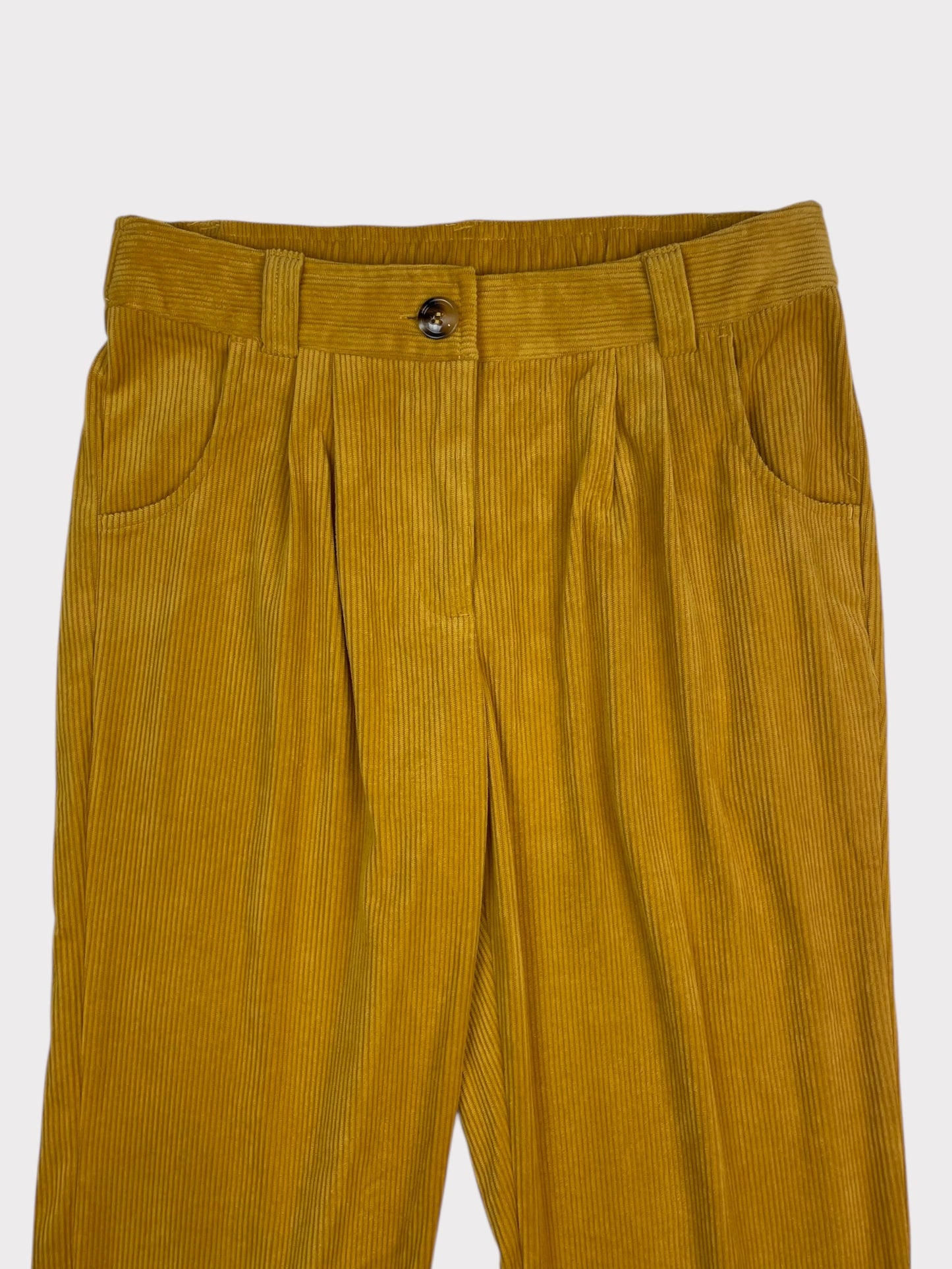 Yellow Cord Trousers, Size S