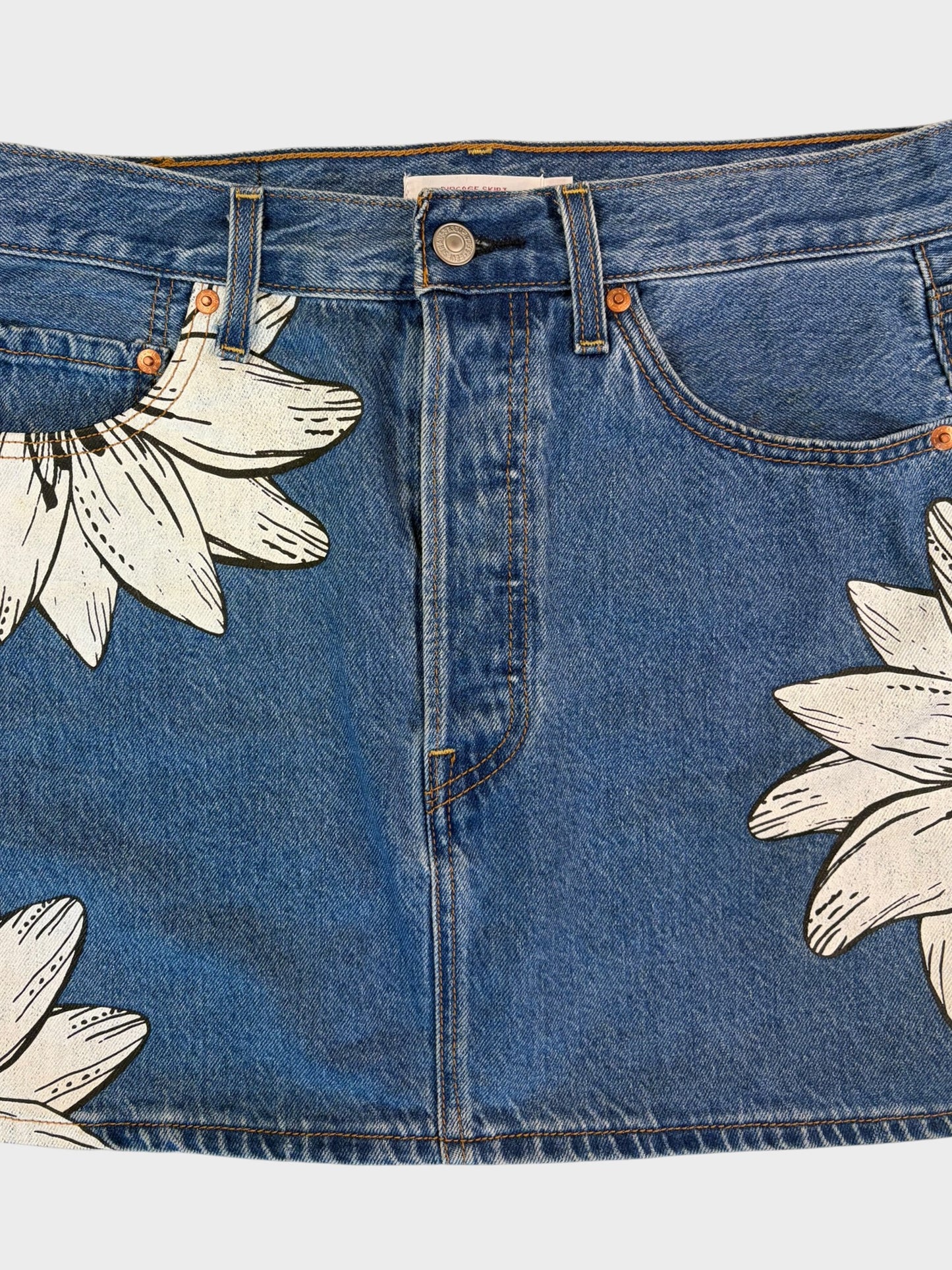 Levi's X Farm Rio Denim Skirt, Size 29