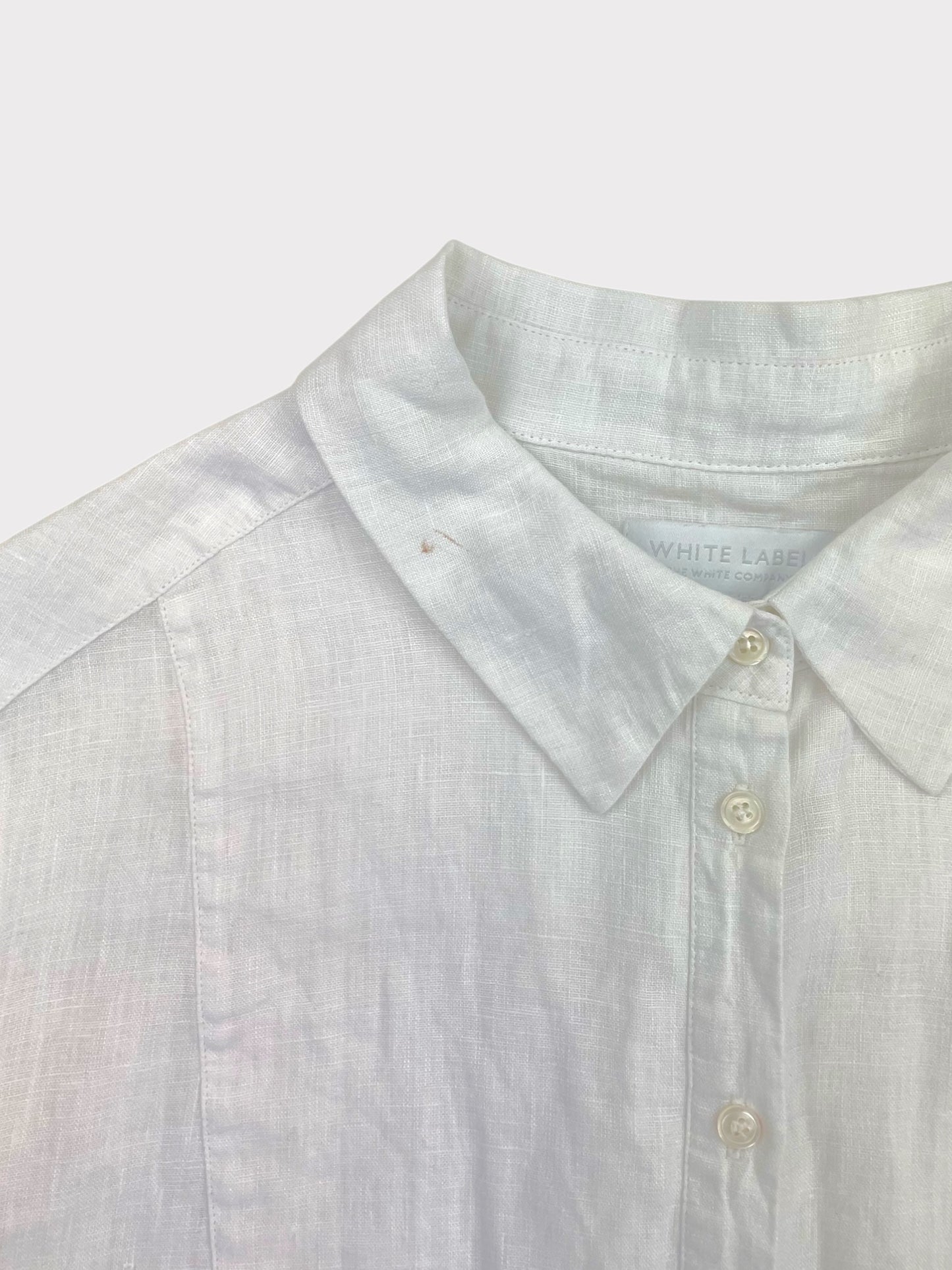 The White Company White Label Linen Shirt, Size 12
