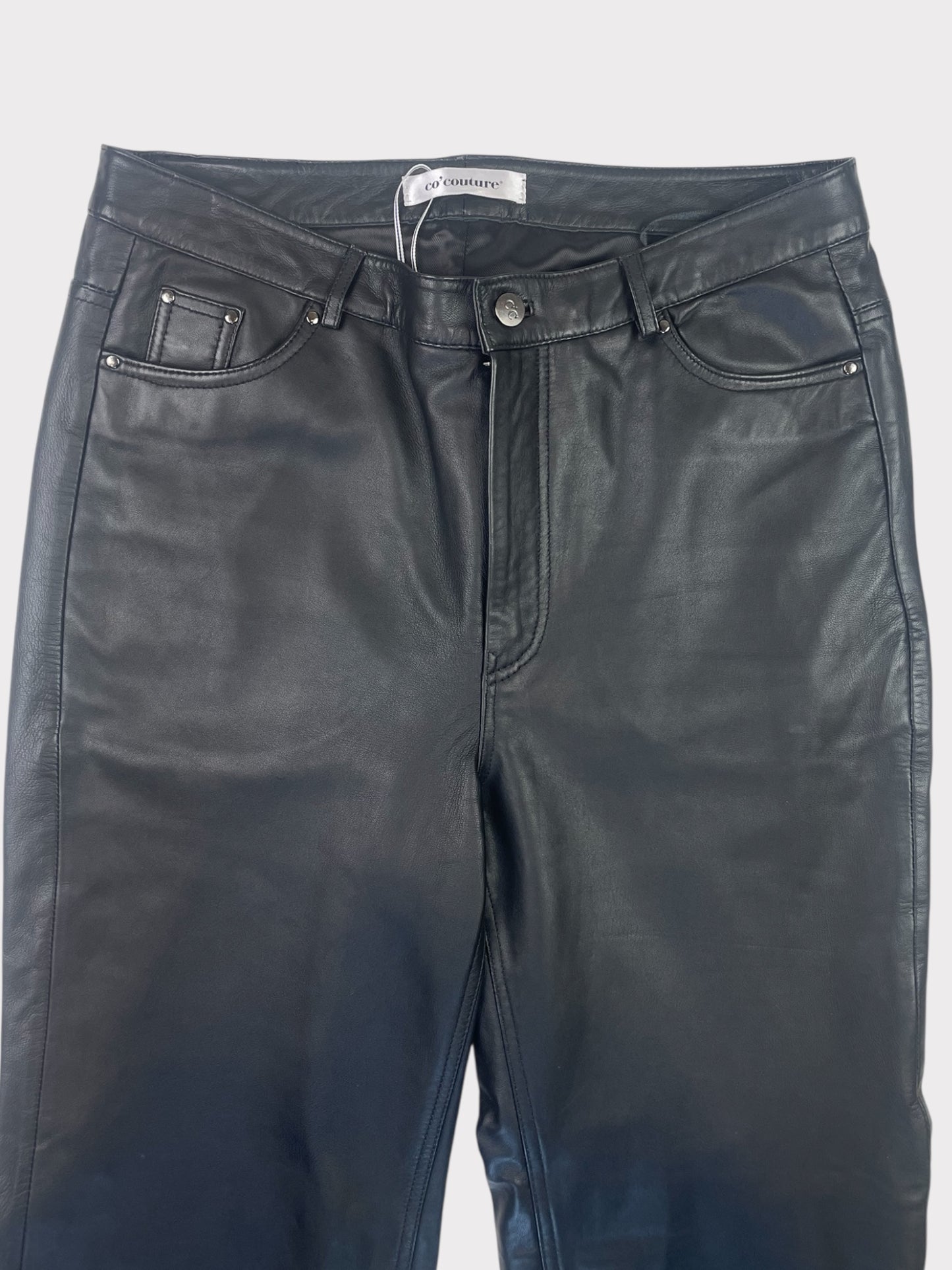 Co' Couture Leather Trousers, Size L