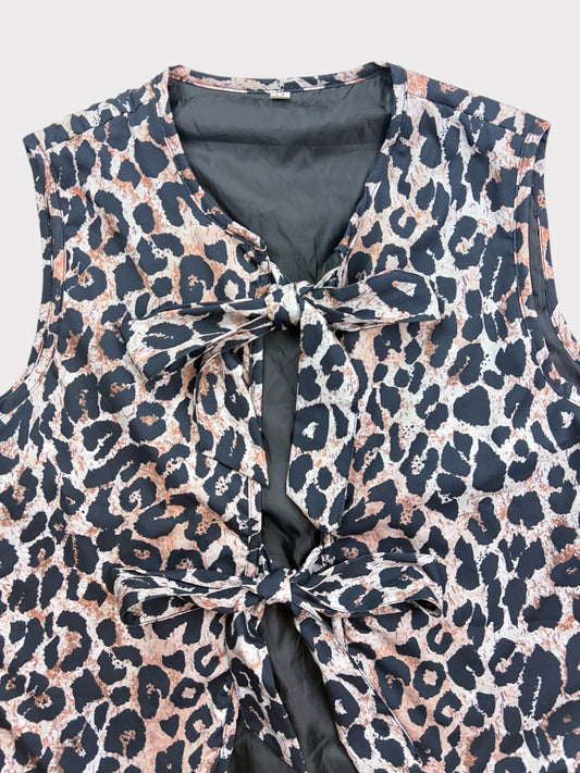 Animal Print Waistcoat, Size M