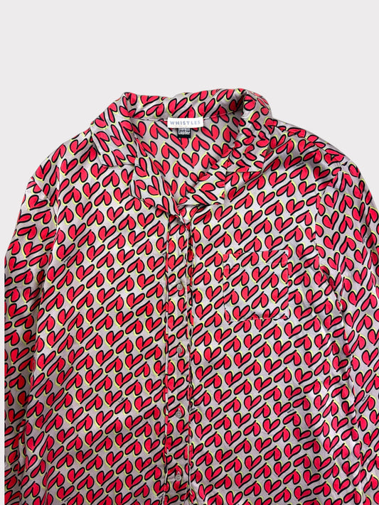 Whistles X Markus Lupfer Silk Top, Size 10