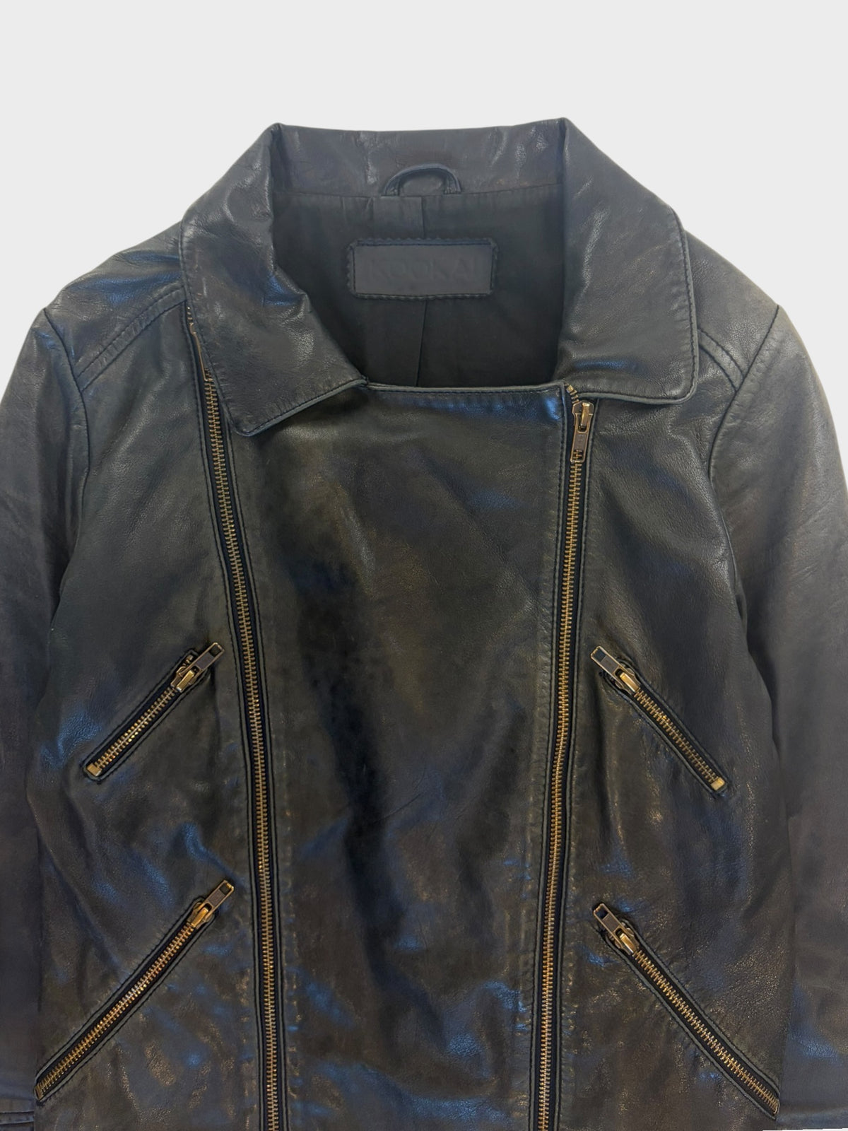 Kookai Leather Jacket, Size 36
