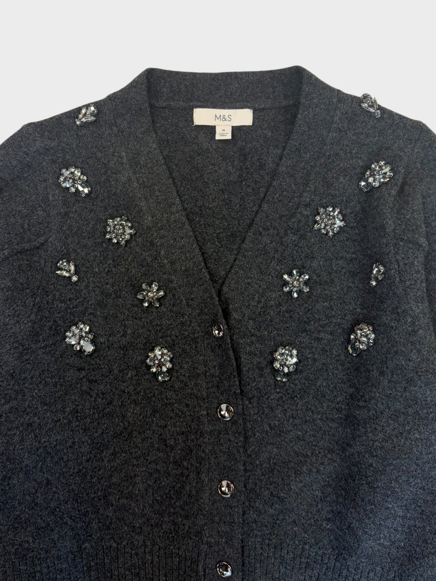 M&S Embellished Cardigan, Size M