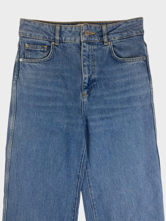 Sezane 1970's Wide Leg Jeans, Size 36