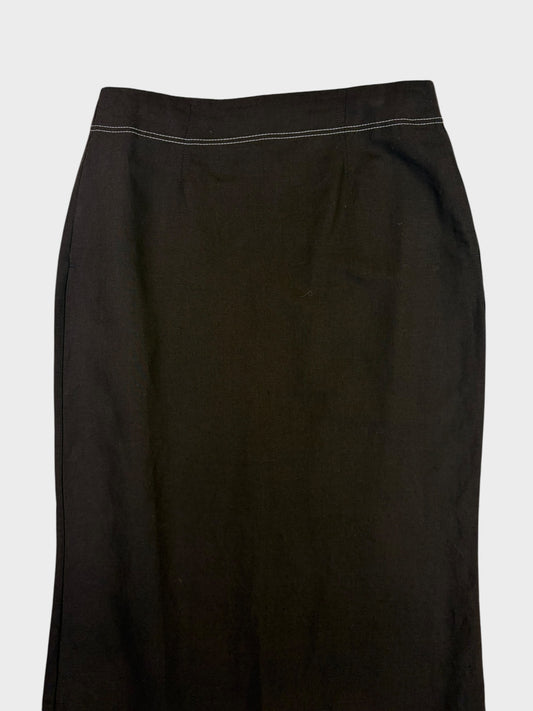Aligne Linen Blend Skirt, Size 10