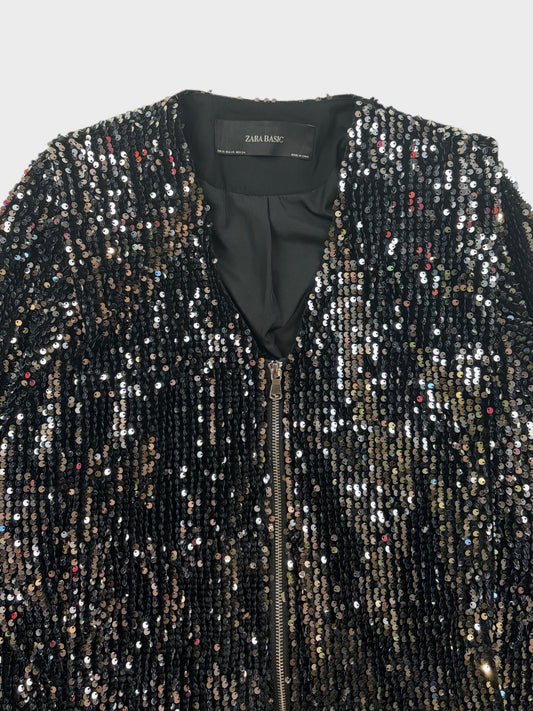 Zara Sequin Jacket, Size XS