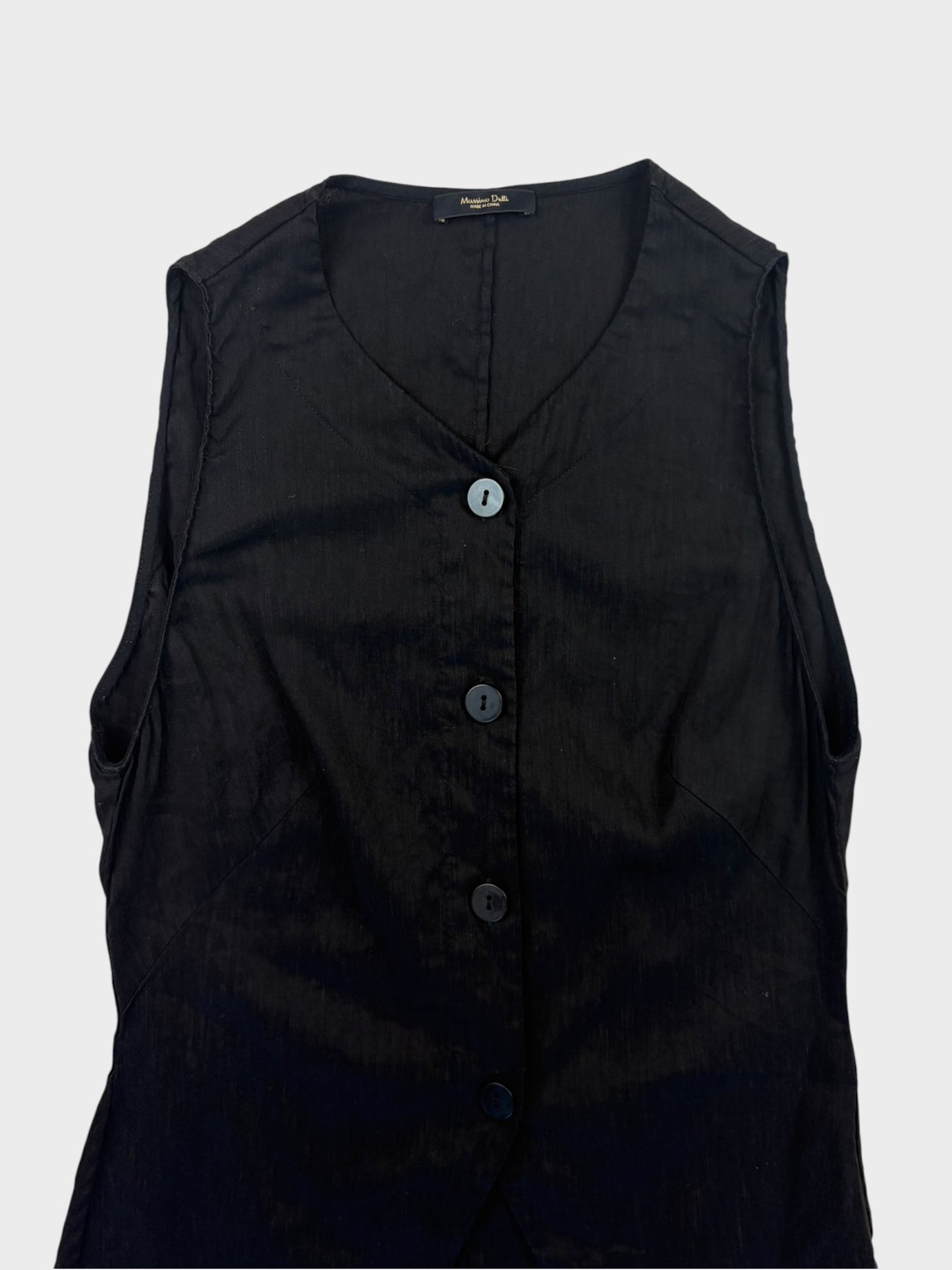 Massimo Dutti Linen Waistcoat, Size XS