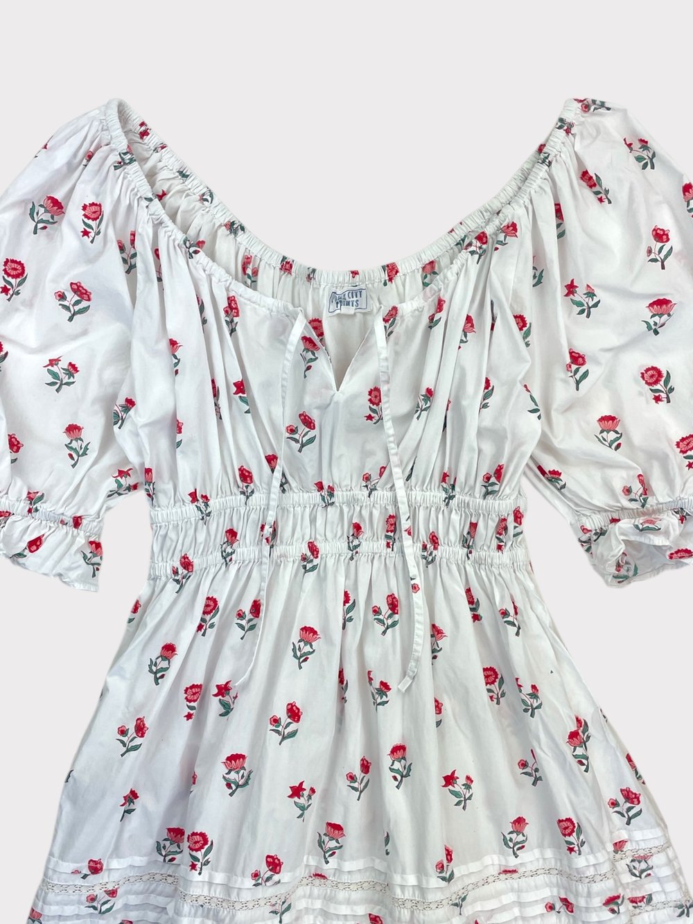 Pink City Prints Dress, Size S