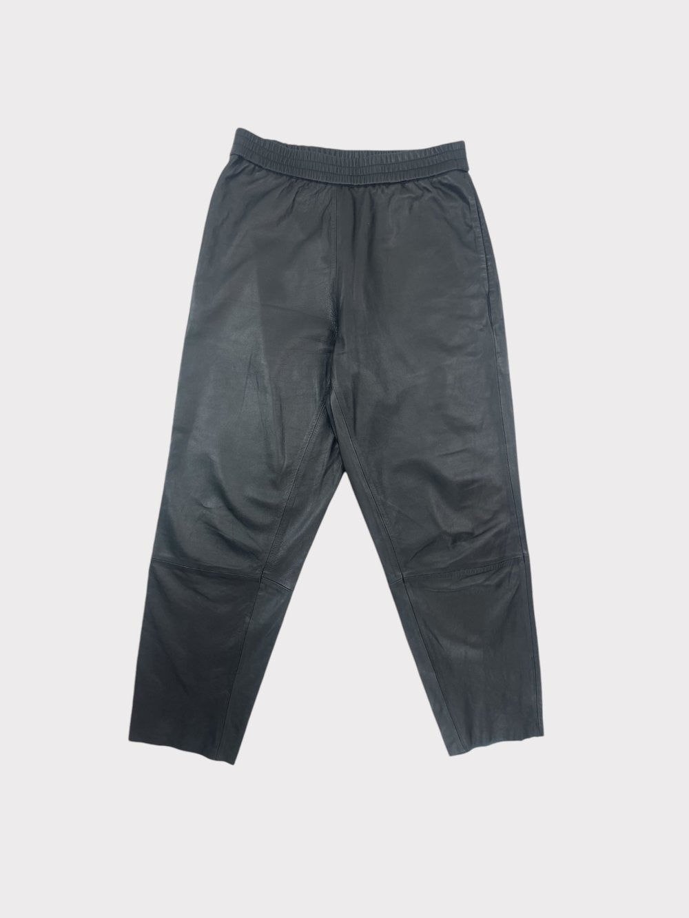 All Saints Leather Joggers, Size 10 (RRP £295)