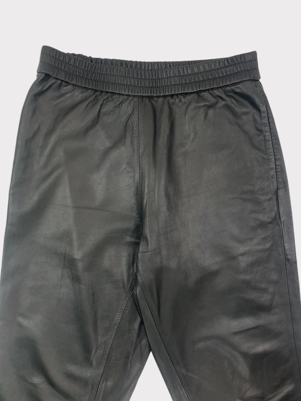 All Saints Leather Joggers, Size 10 (RRP £295)