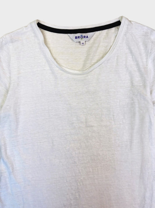 Brora Linen T-Shirt, Size 8