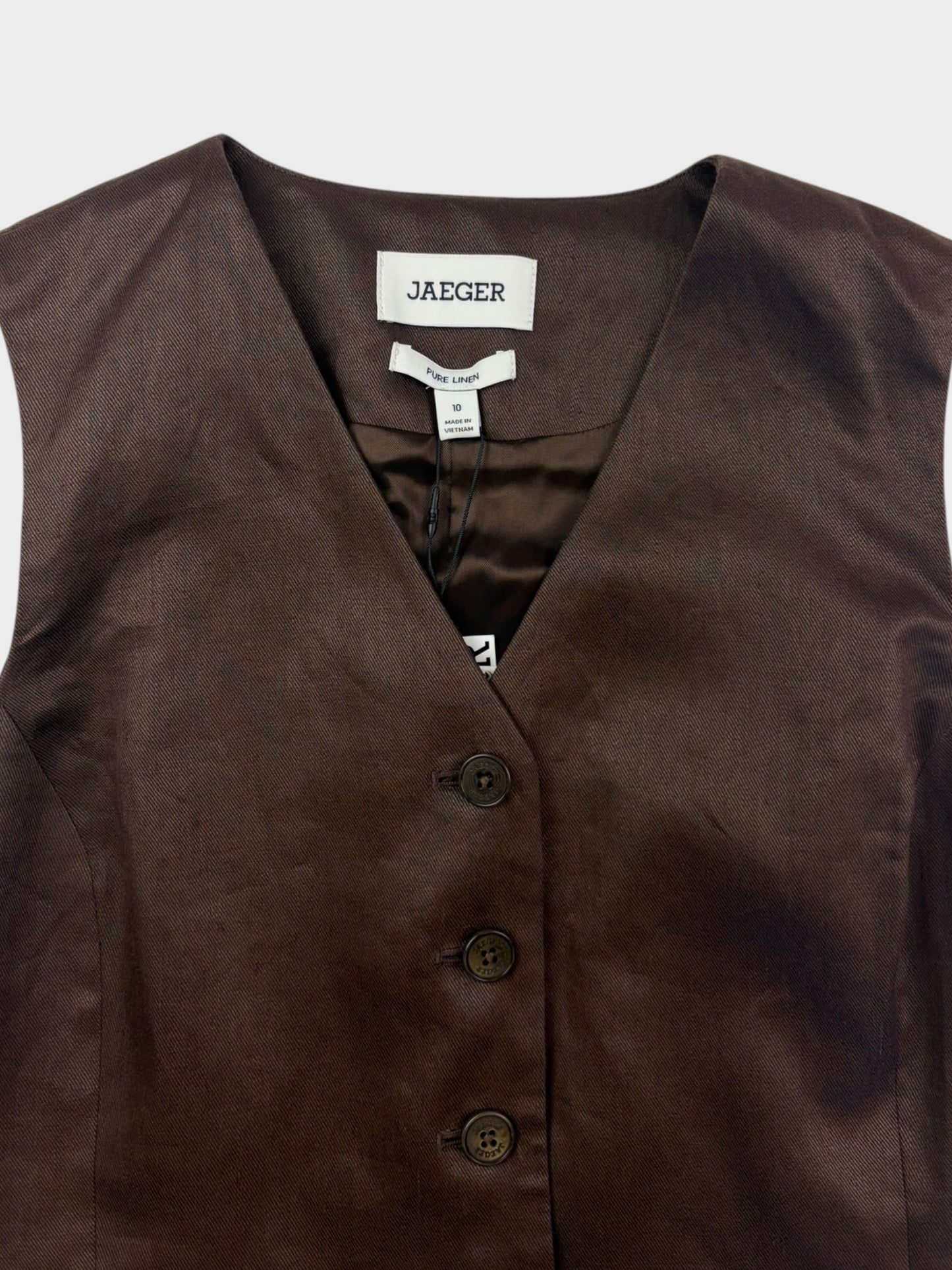 Jaeger Linen Waistcoat, Size 10, BNWT