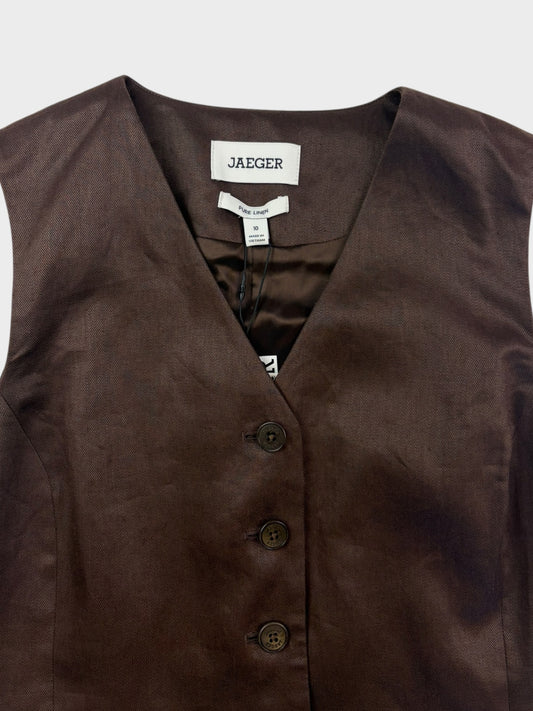 Jaeger Linen Waistcoat, Size 10, BNWT