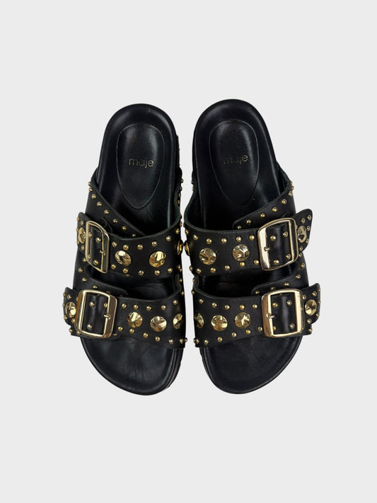 Maje Slide Sandals, Size 36