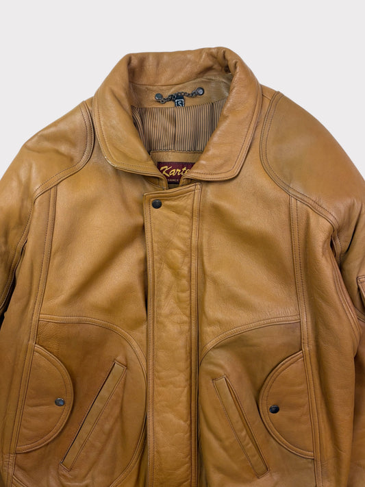 Vintage Kartel Leather Jacket, Size S, Fits a Size 8/10