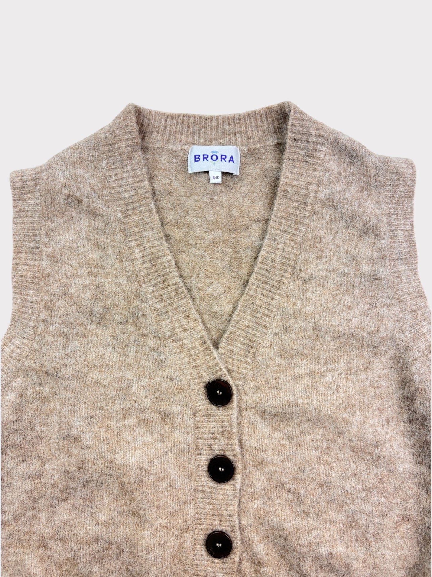 Brora Knitted Waistcoat, Size 8-10