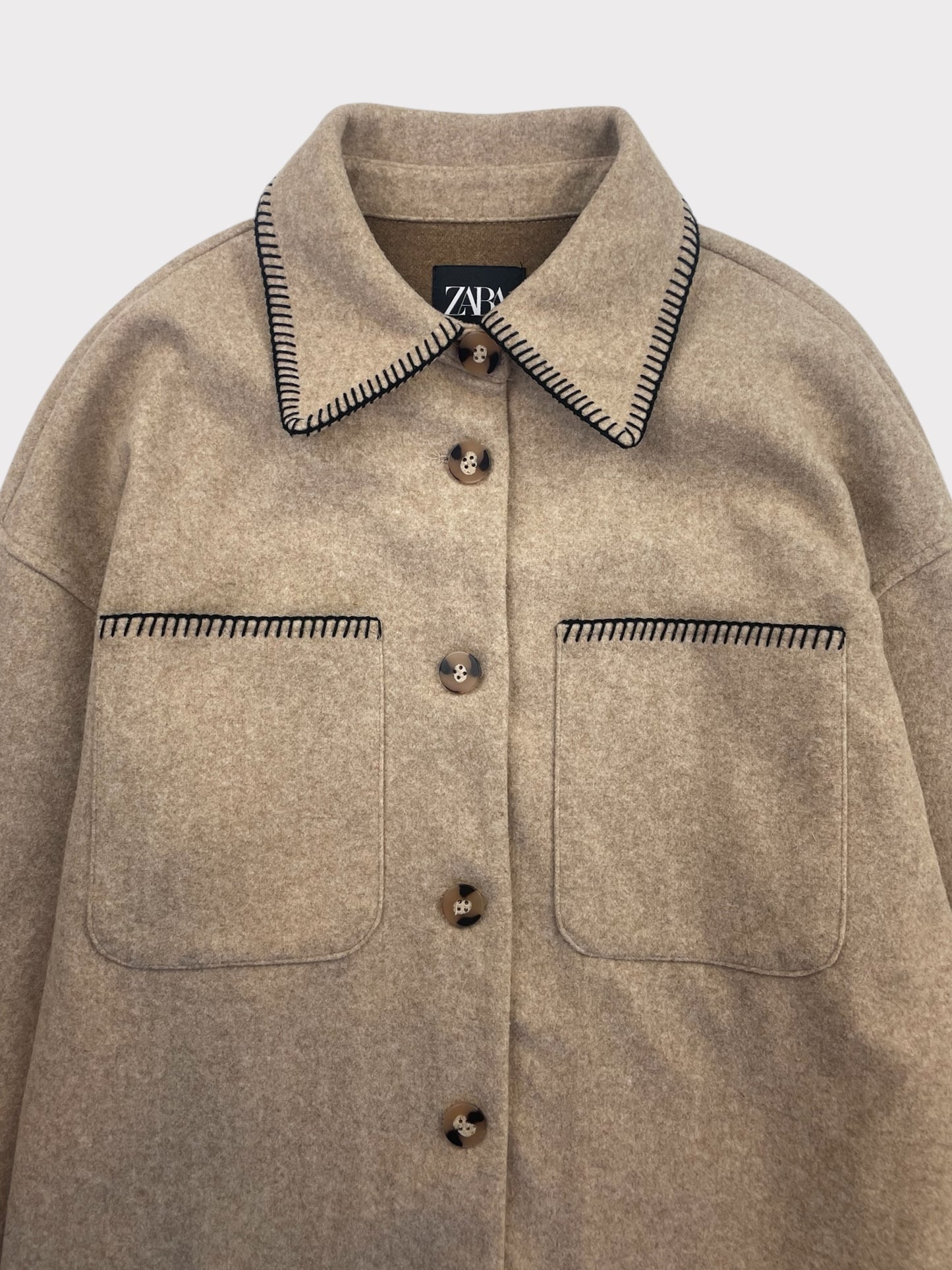Zara Shacket, Size S. Fits a 10 or 12