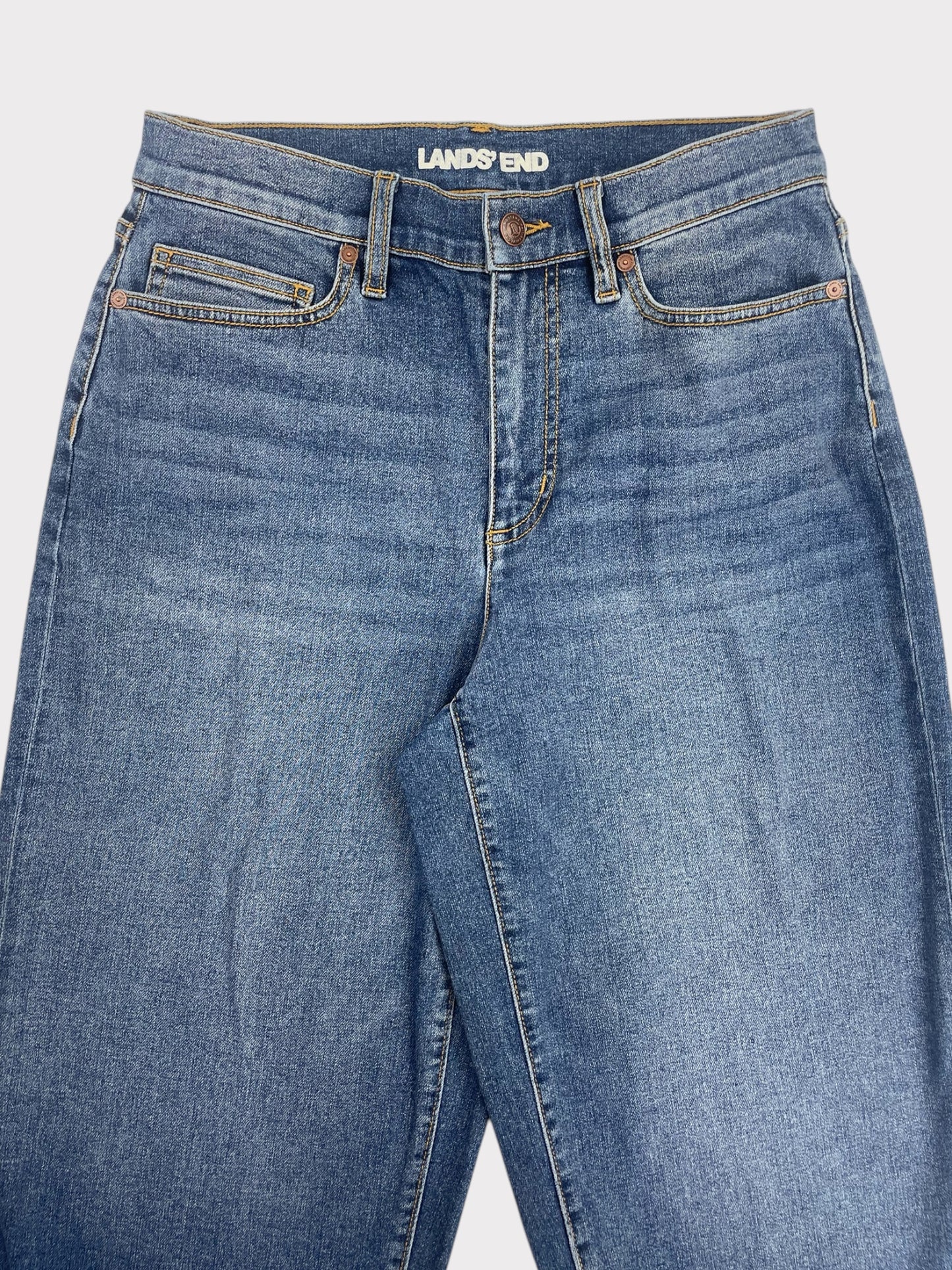 Lands' End Barrel Leg Jeans, Size 10, (RRP £75)