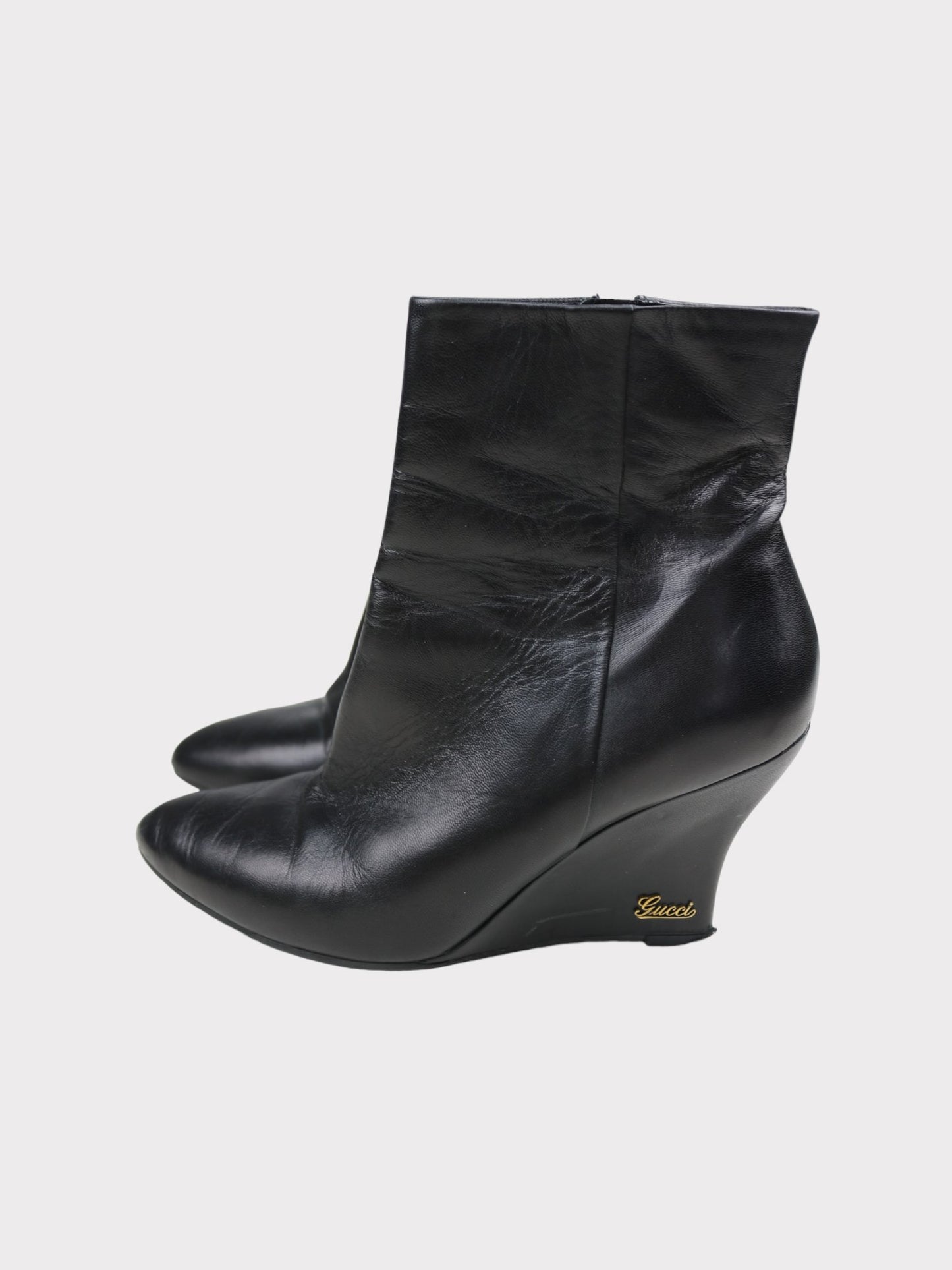 Gucci Wedge Boots, Size 39.5