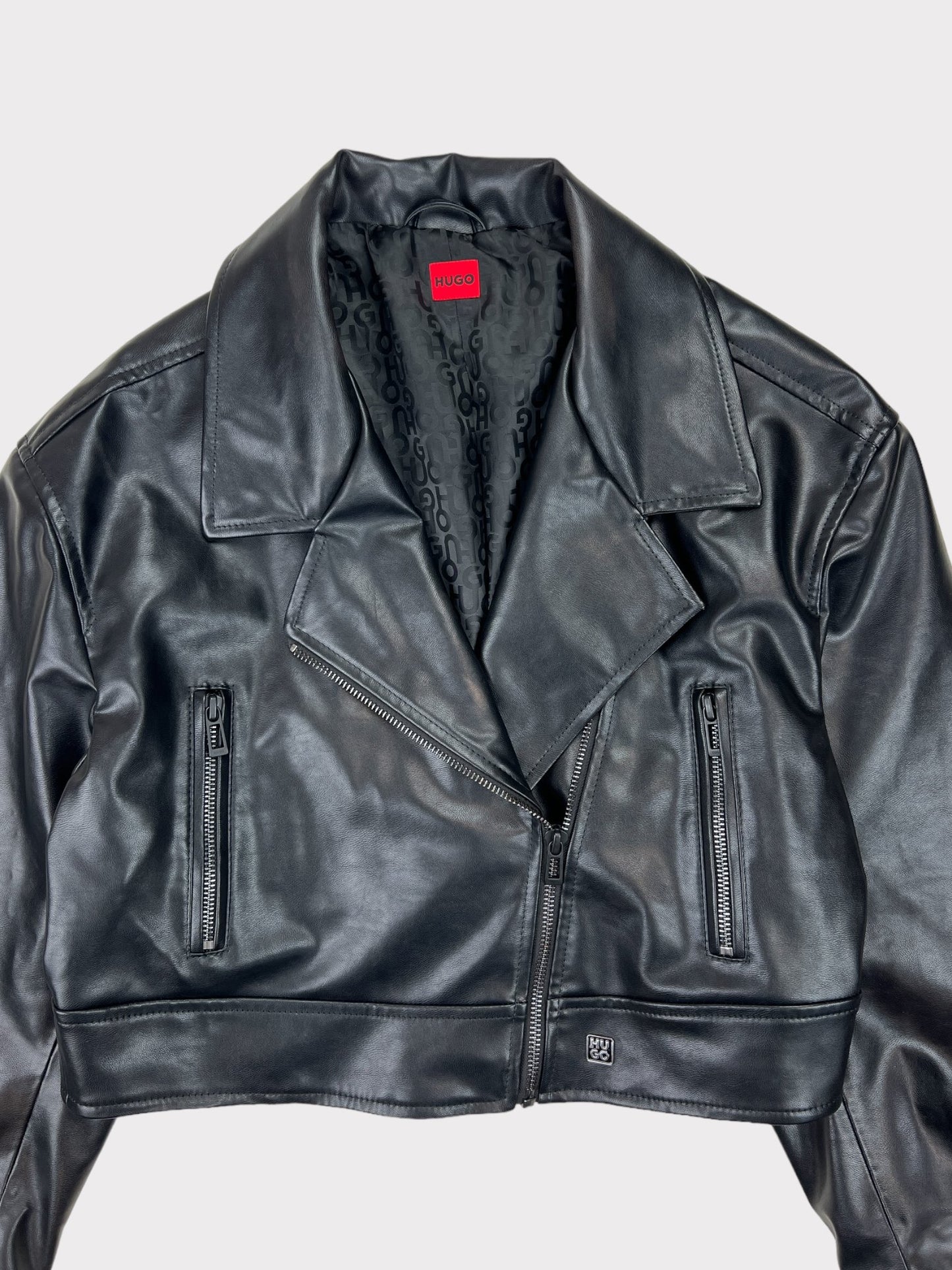 Hugo Boss Faux Leather Jacket, Size 16