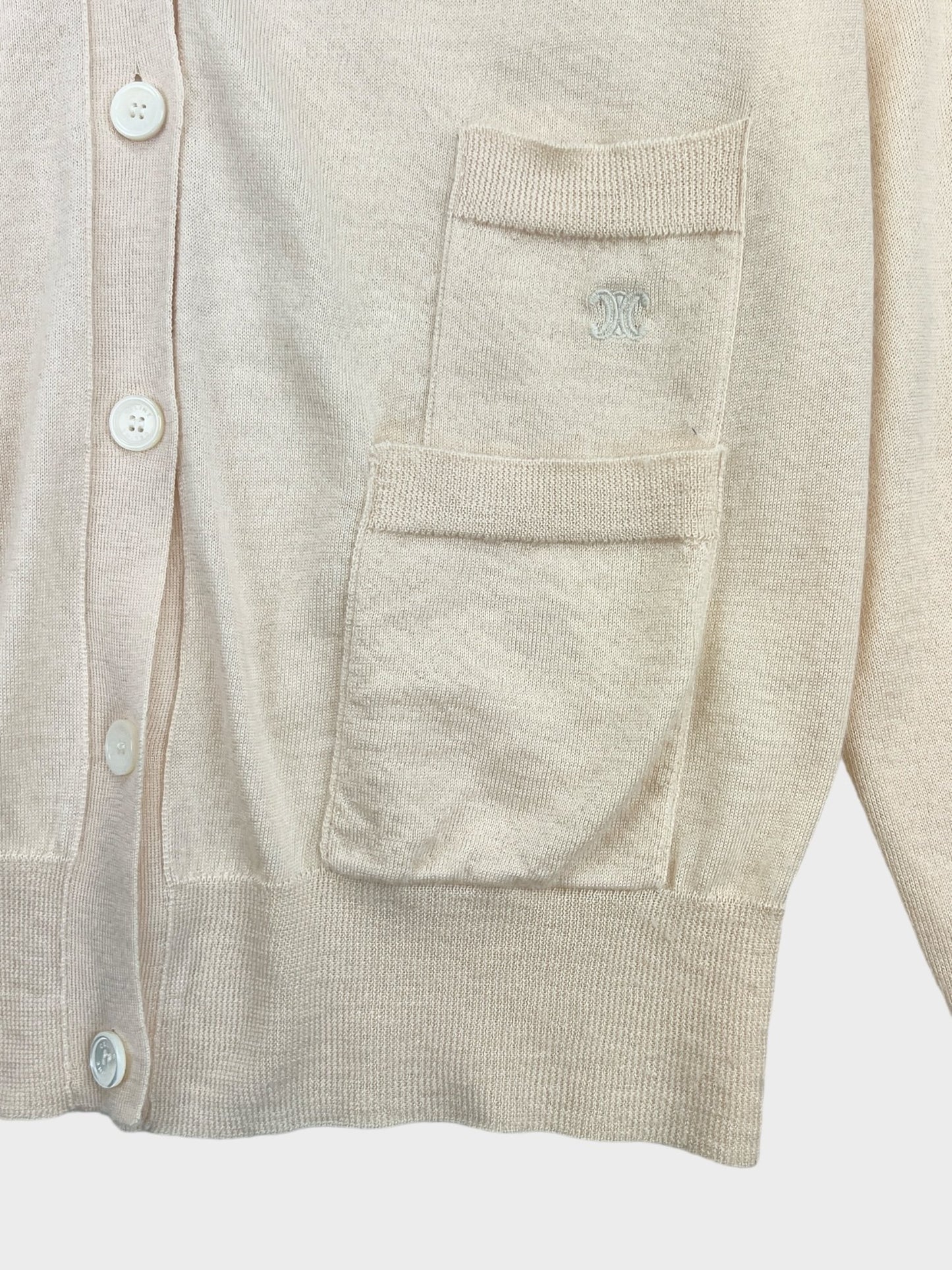 Celine Cashmere and Silk Cardigan, Size L- fits a 12 fine