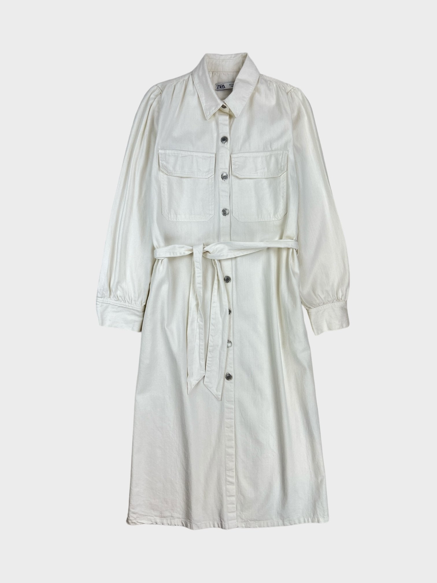 Zara Denim Shirt Dress, Size S – The Second Row - Main Image