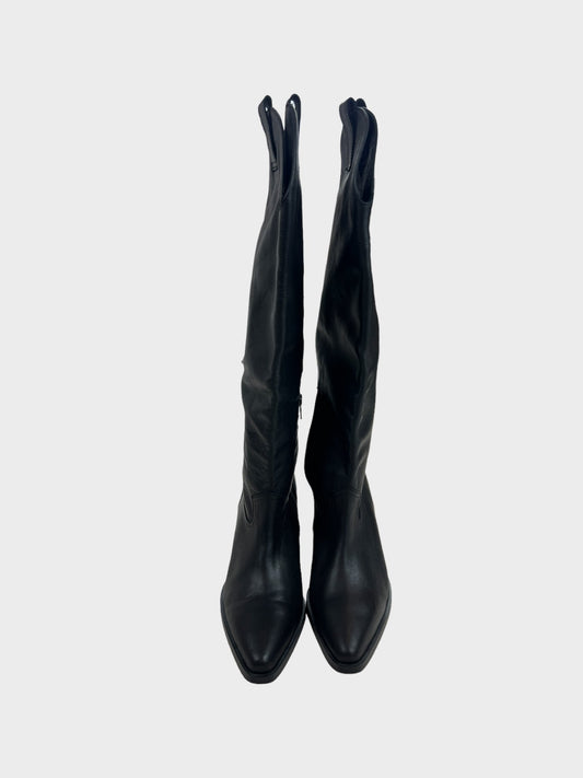 Hush Cowboy Boots, Size 40 (RRP £239)