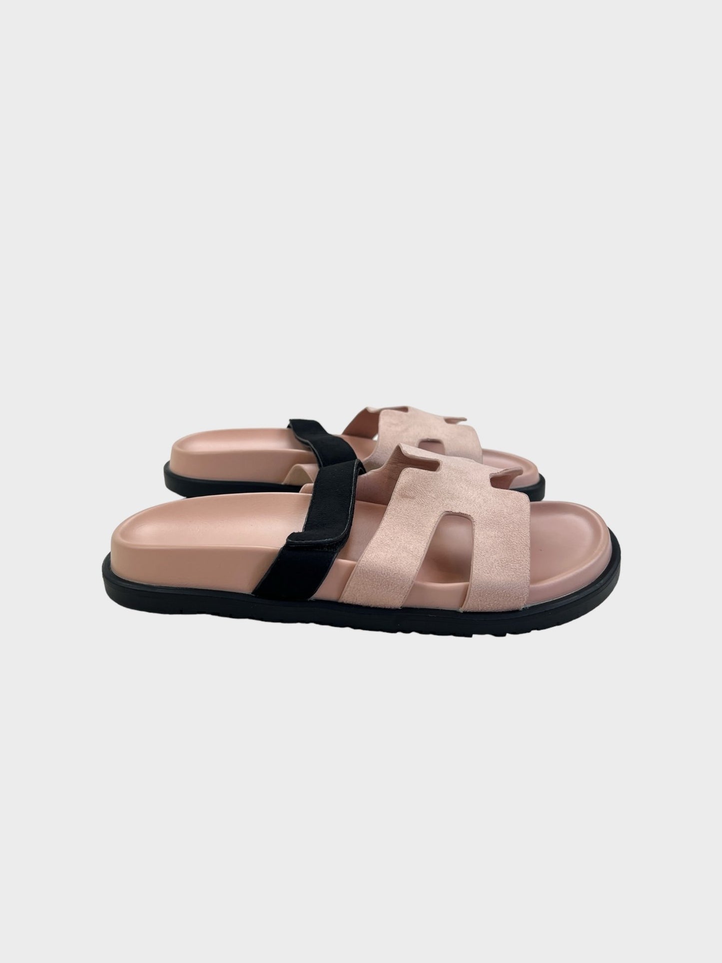 Pink H Sandals, Size 8