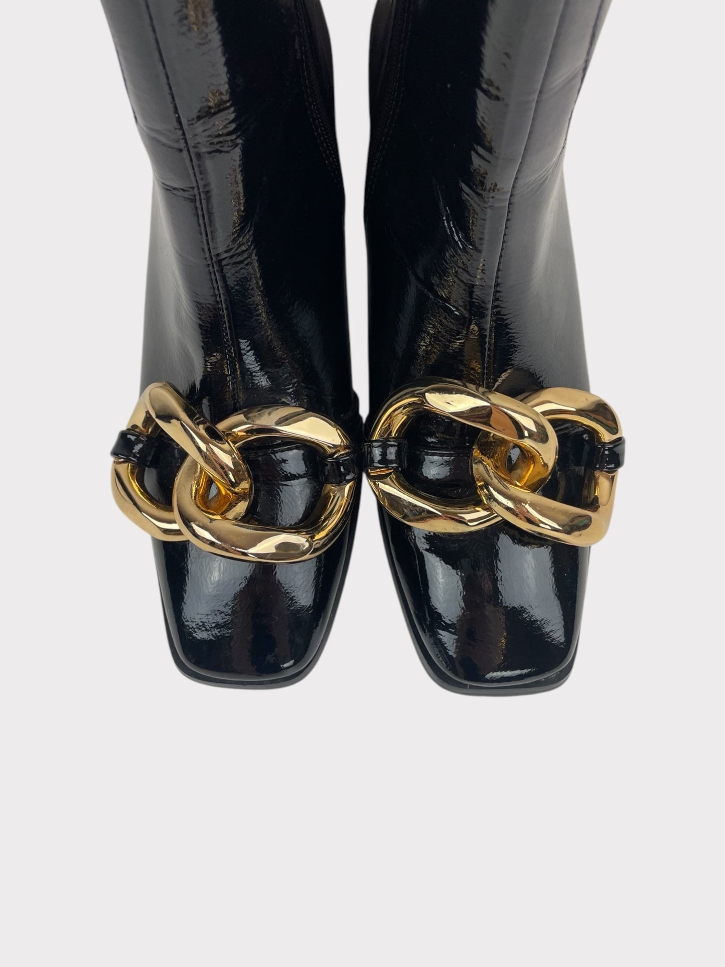 Patent Boots, Size 39
