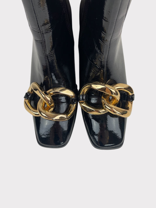 Patent Boots, Size 39