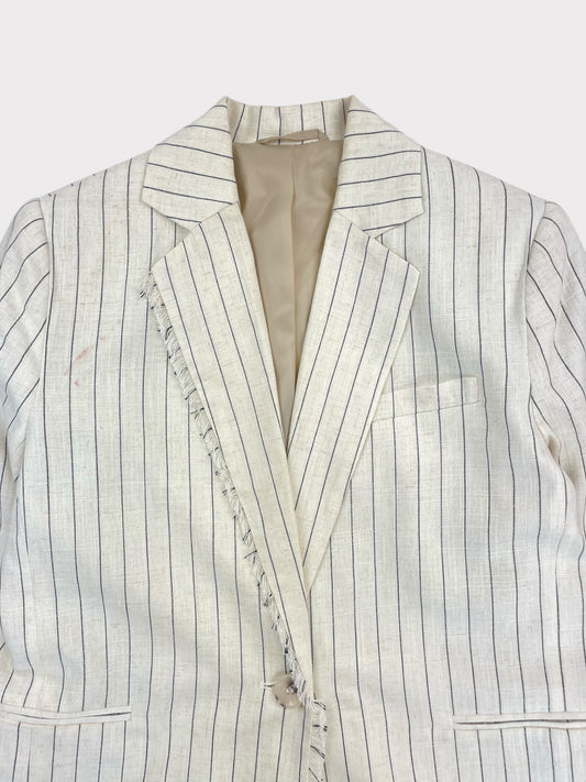 By Malina Linen Blend Blazer, Size XS fits a Size 8 or 10