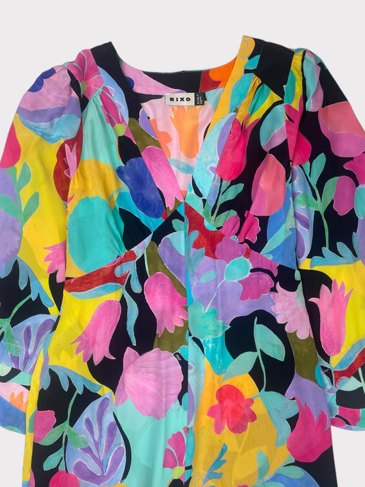 Rixo Silk Dress, Size M