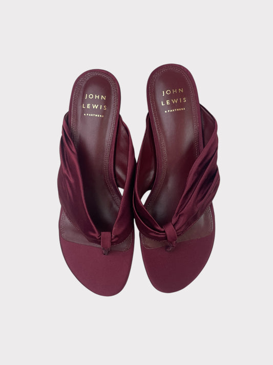 John Lewis Satin Sandals, Size 6