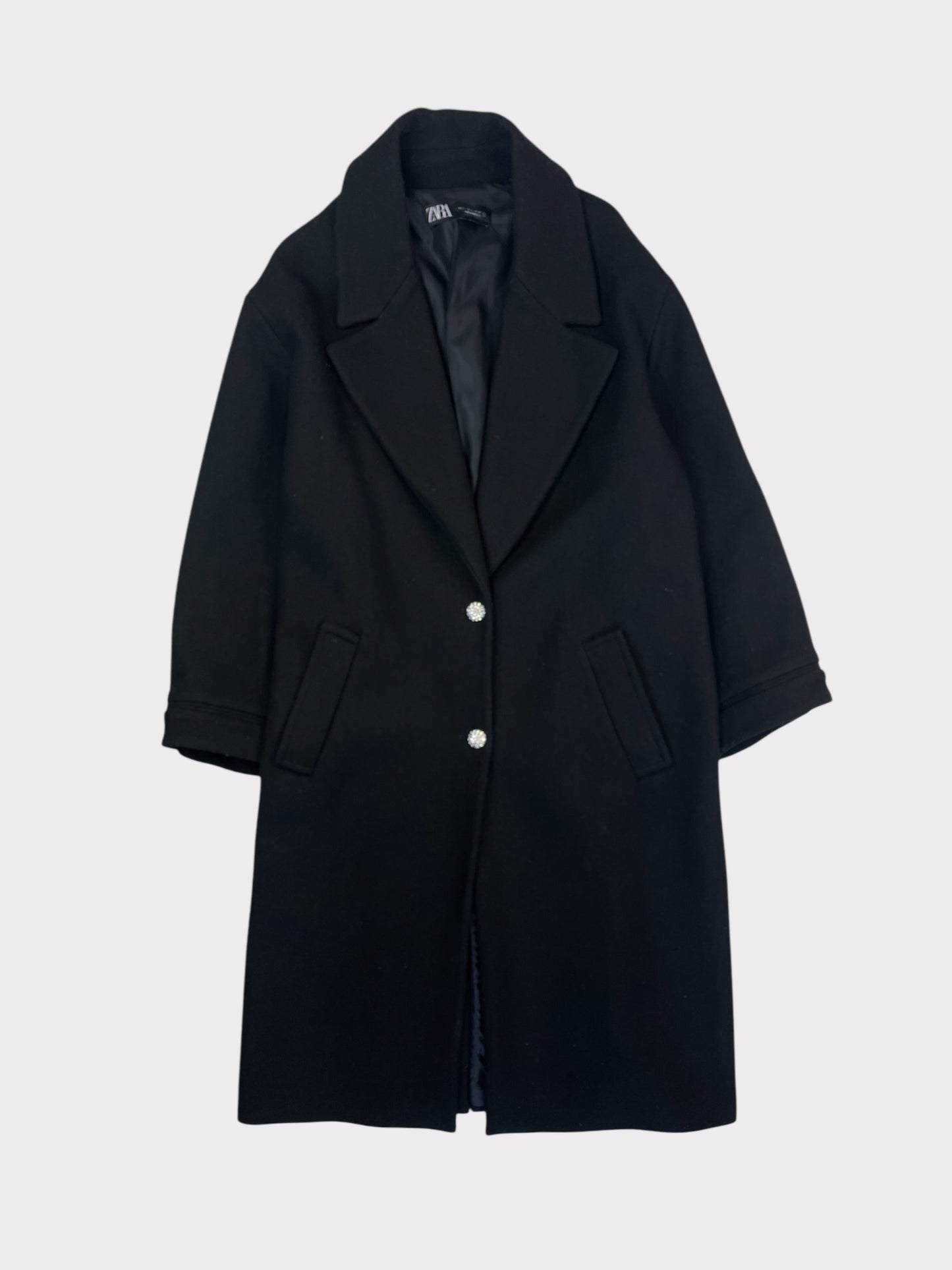 Zara Wool Blend Coat, Size L