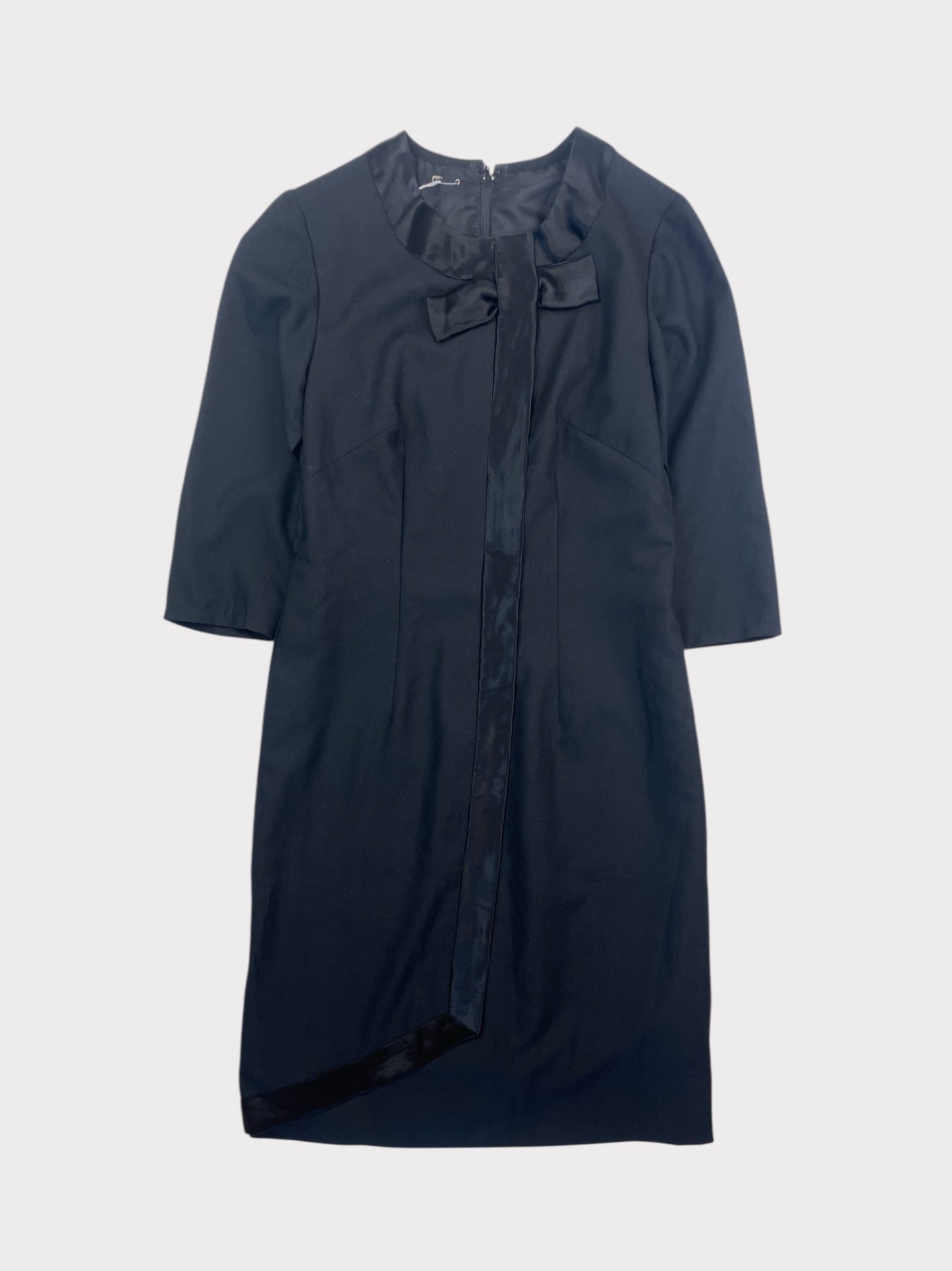 Black Vintage Bow Dress, fit a size 10