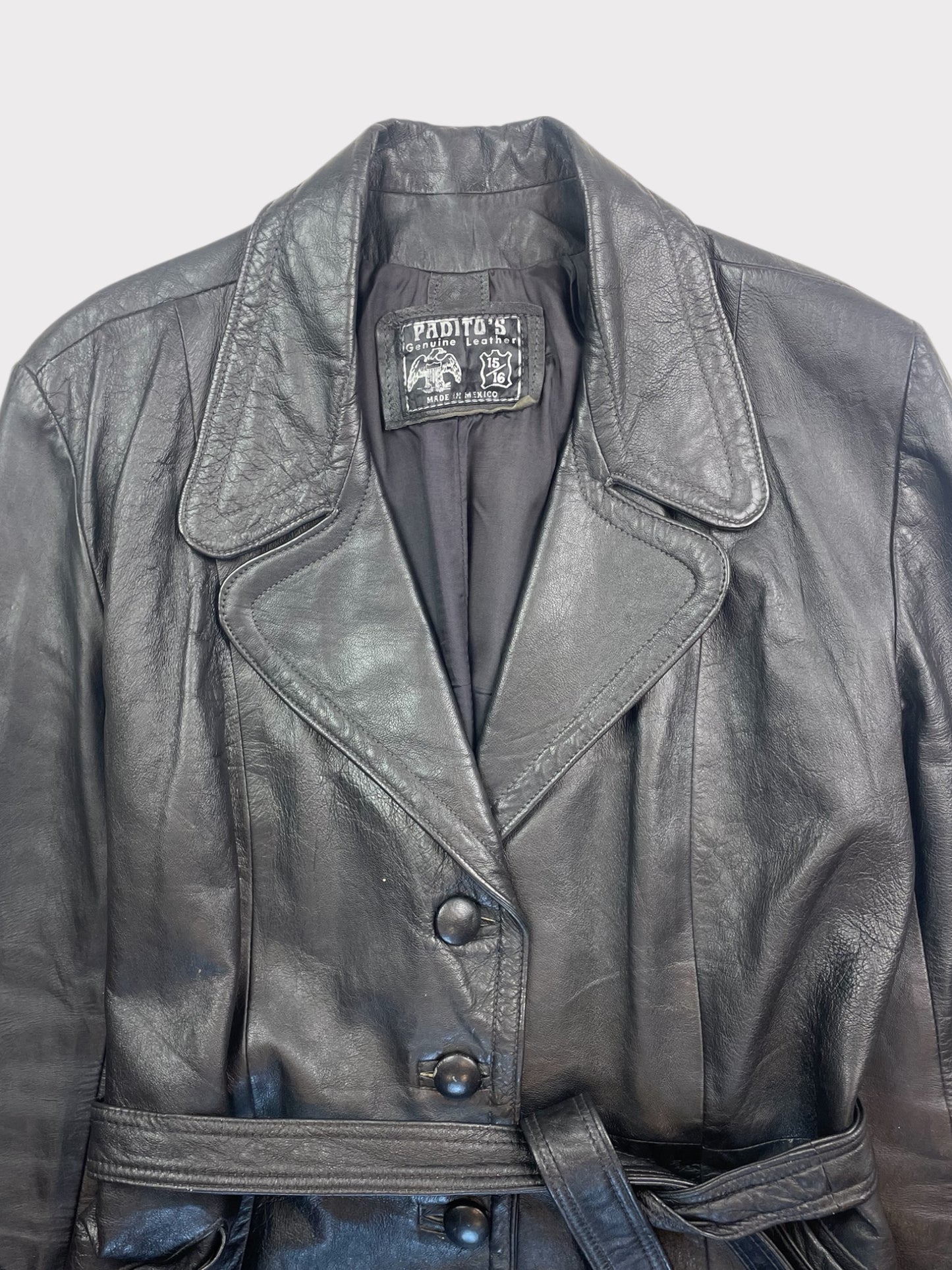 Vintage Leather Jacket, fits a Size 10