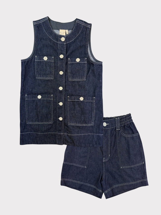 Beyond Nine Denim Co-ord, Size 2XS. Fits a size 8