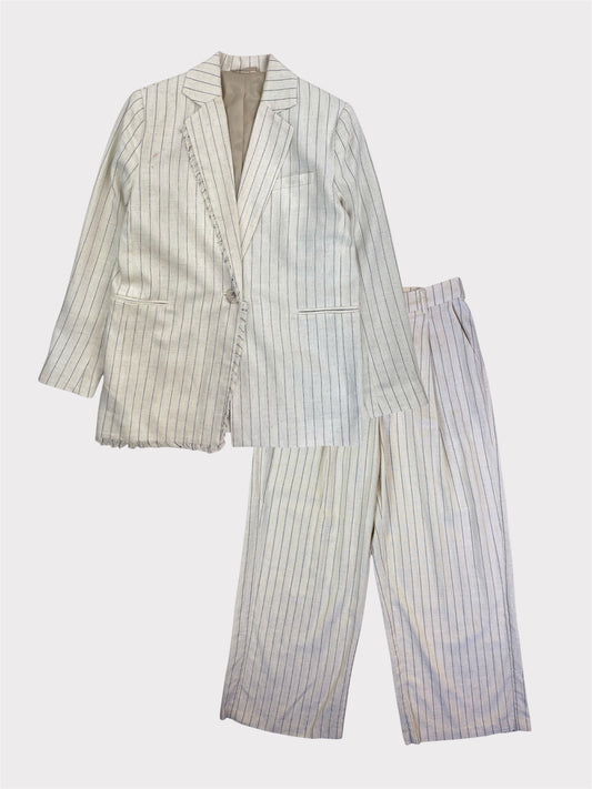 By Malina Linen Blend Co-ord, Blazer Size XS fits an 8 or 10, Trousers Size S,