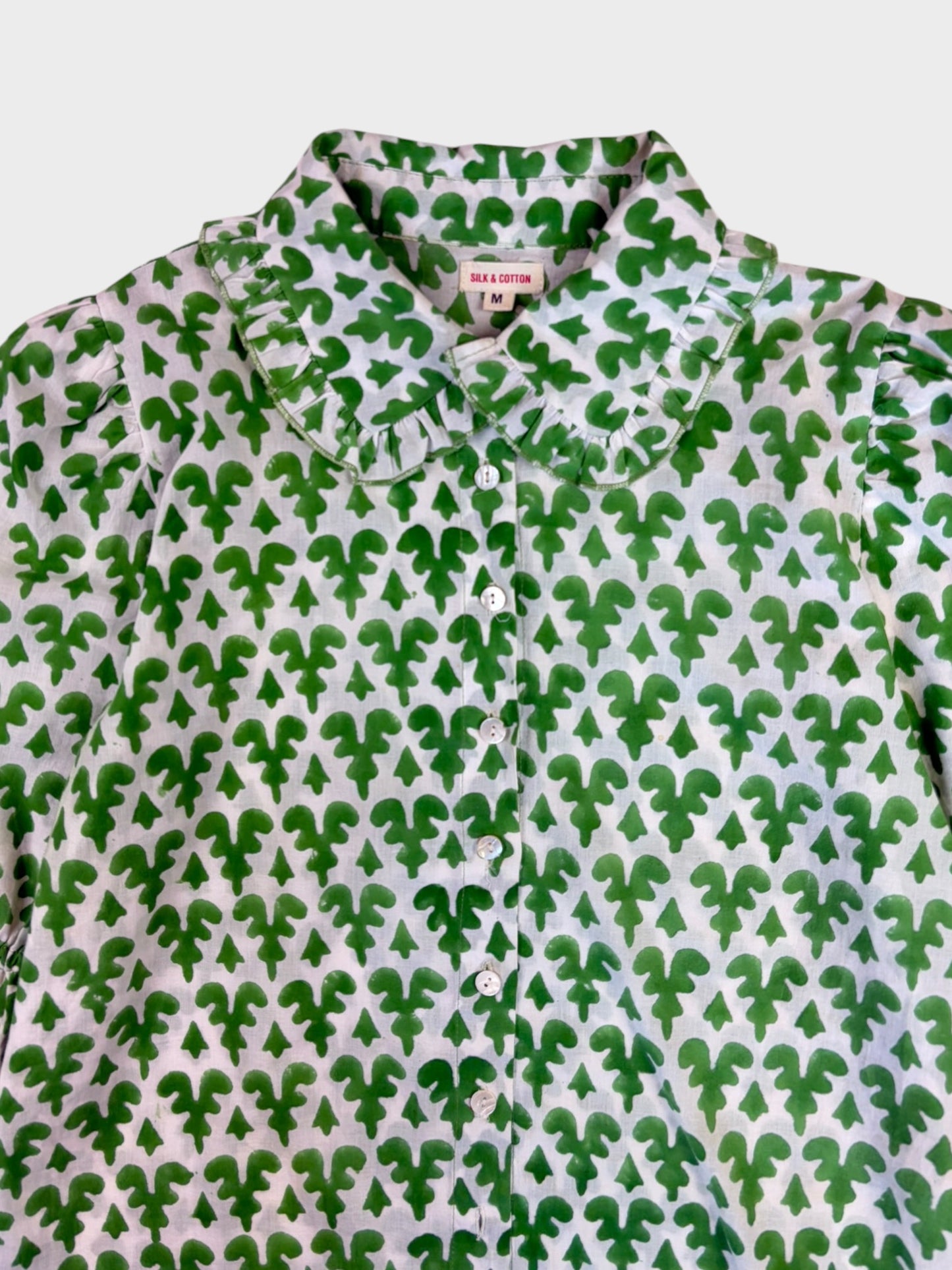 Silk & Cotton Blouse, Size M
