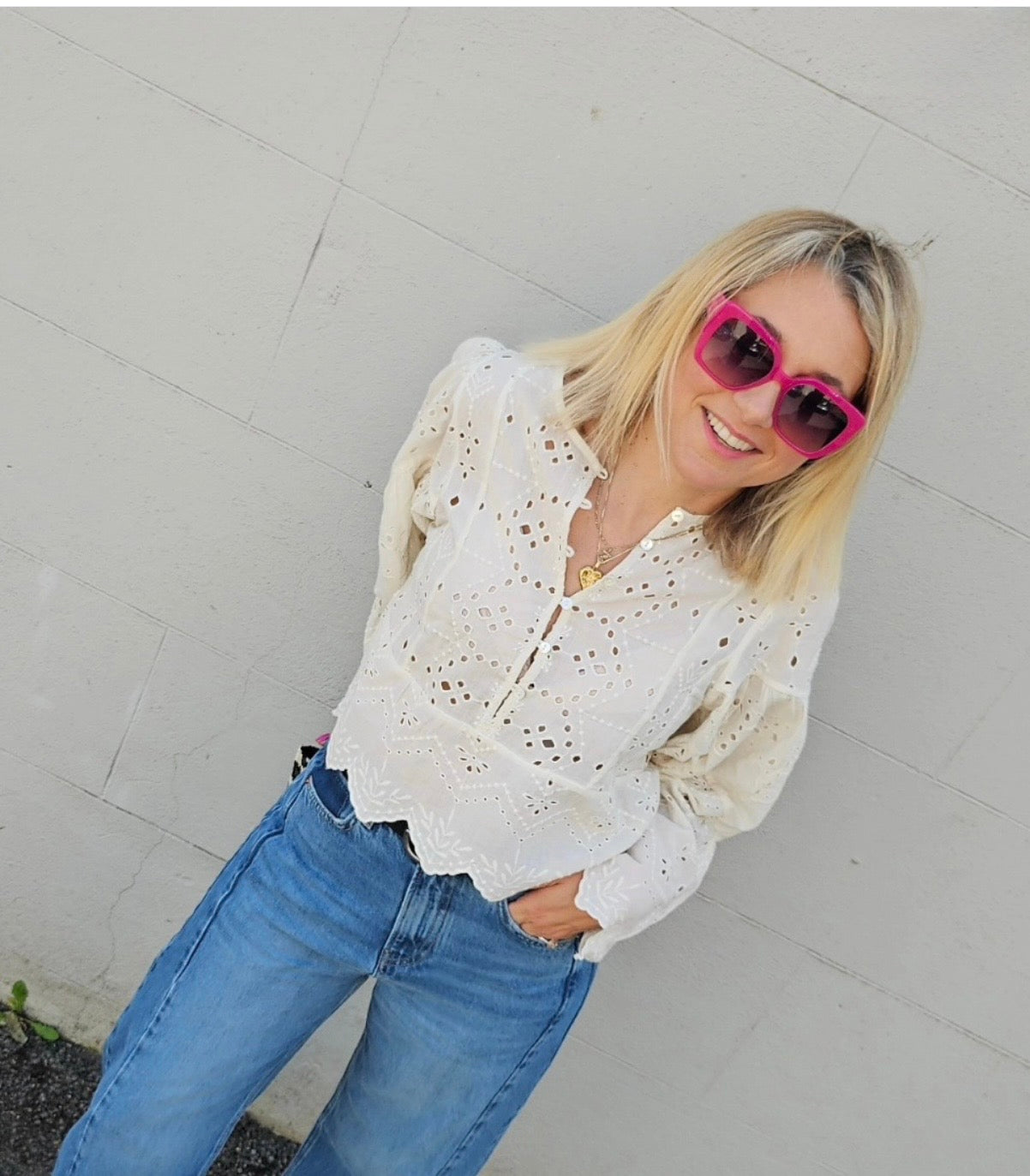 M&S X Sienna Miller Blouse, Size 8. Fits a size 10 too