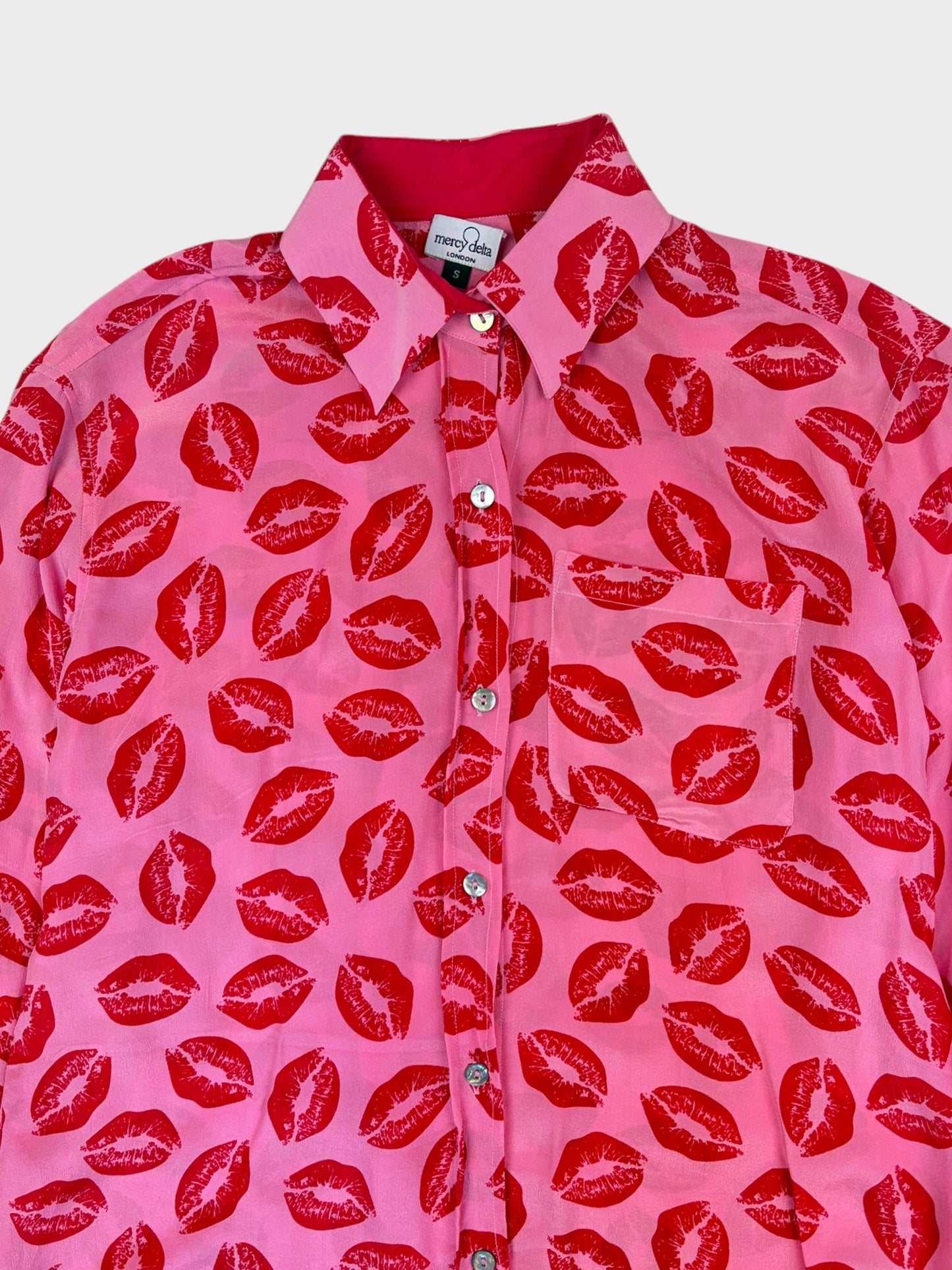 Mercy Delta Silk Shirt, Size S