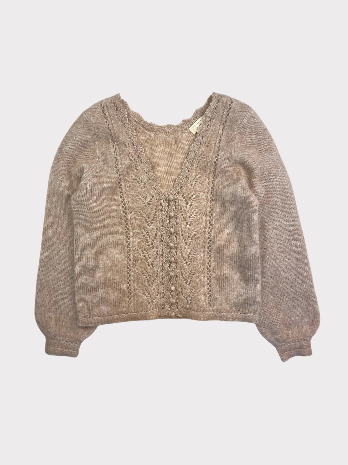 Sezane Merino Wool And Mohair Cardigan, Size L