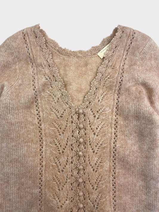 Sezane Merino Wool And Mohair Cardigan, Size L