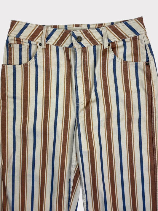 Sezane Striped Jeans, Size 42