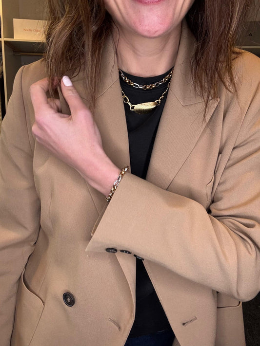 The 8th Jewellery Mixed Metal Necklace