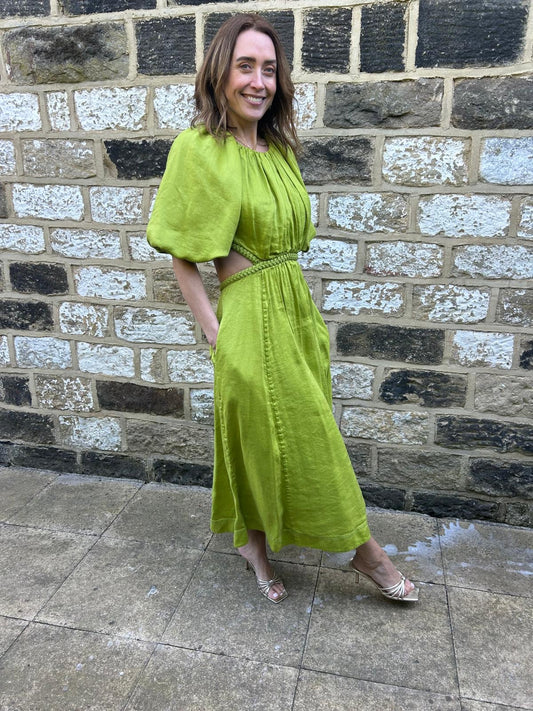 Aje Linen Dress, Size 16